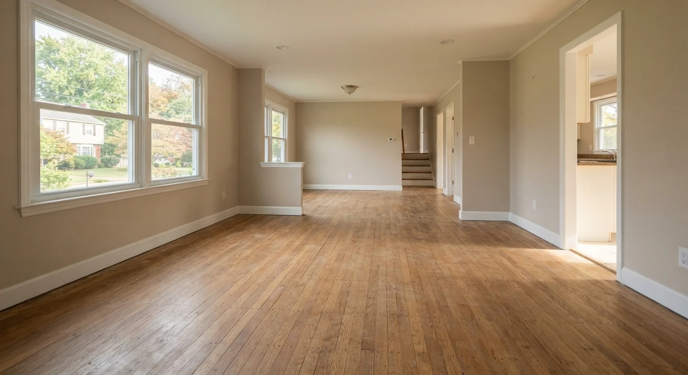 Flooring installation preparation in Wallingford